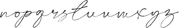 Hovelyn Signature otf (400) Font LOWERCASE