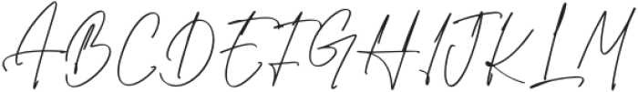 Hoverion Signature otf (400) Font UPPERCASE