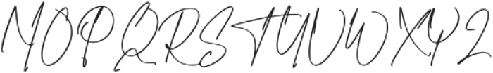 Hoverion Signature otf (400) Font UPPERCASE