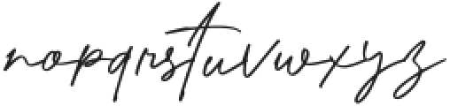 Hoverion Signature otf (400) Font LOWERCASE