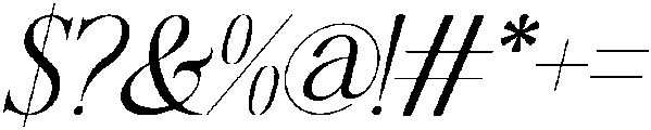 Howlistia Italic otf (400) Font OTHER CHARS