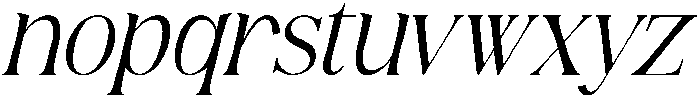 Howlistia Italic otf (400) Font LOWERCASE