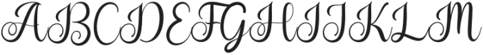 holly script otf (400) Font UPPERCASE