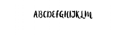 Hollic Brush.otf Font UPPERCASE