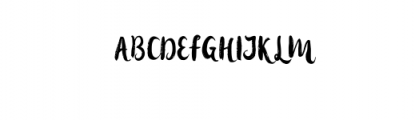 Hollic Brush.ttf Font UPPERCASE