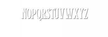 HophusRoghus-Shadow.otf  Font UPPERCASE