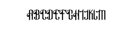 Hornbuckle Font UPPERCASE