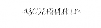 Hosbela Script Font UPPERCASE