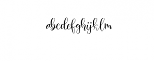 Hosbela Script Font LOWERCASE