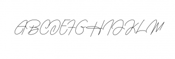 Housttely Signature Font UPPERCASE