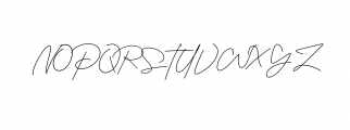 Housttely Signature Font UPPERCASE