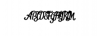 Houthans.otf Font UPPERCASE