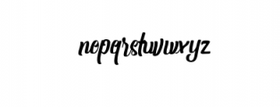 Houthans.otf Font LOWERCASE