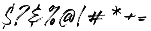 Hokagata Brush Regular Font OTHER CHARS