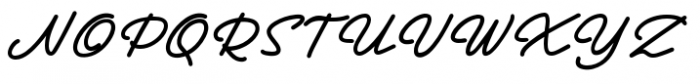 Hoofer Line Black Oblique Font UPPERCASE