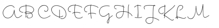 Hoofer Line Thin Font UPPERCASE