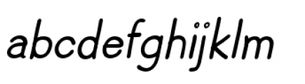 Hoofer Sans Black Oblique Font LOWERCASE