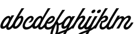 Hot Script Regular Font LOWERCASE