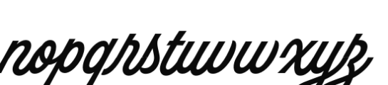 Hot Script Regular Font LOWERCASE