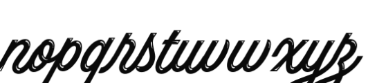 Hot Script Shine Font LOWERCASE