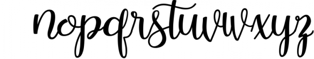 Holliday Font LOWERCASE