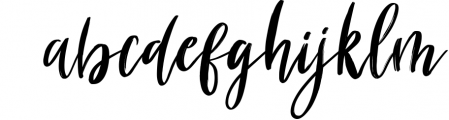Holyson Calligraphy Brush Font LOWERCASE