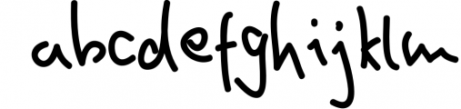 HominFun Handwriting Font Font LOWERCASE