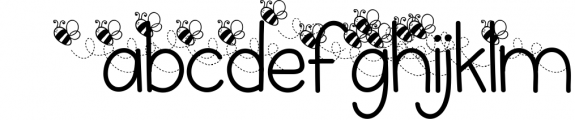 Honey Beezy - Spring Bee Font 2 Font LOWERCASE