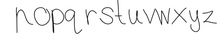Honey Bunch, a childish handwritten font with skinny lines Font LOWERCASE