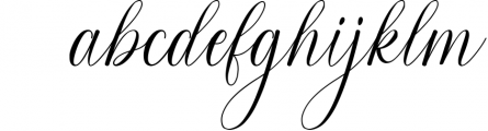 Honeylove Modern Calligraphy Font LOWERCASE