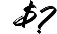 Hong Kong Script Brush Font OTHER CHARS
