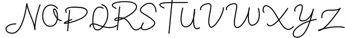 Housttik Handwritten Script Font UPPERCASE