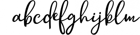 hollymoon script Font LOWERCASE