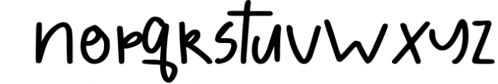 household Font LOWERCASE