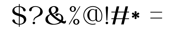 HONERA Font OTHER CHARS