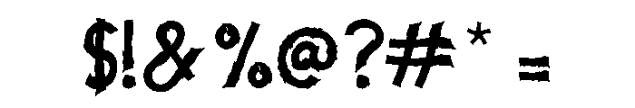 HOUSKA Font OTHER CHARS