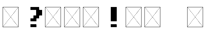 Ho8Bit Regular Font OTHER CHARS