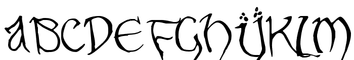Hobbiton Handscrawl Regular Font UPPERCASE