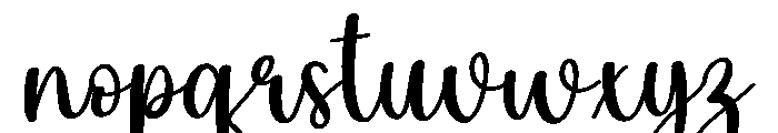 Hobby Font LOWERCASE