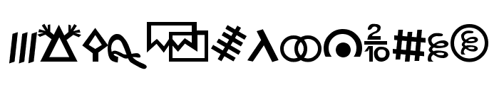 Hobo Signs Font LOWERCASE