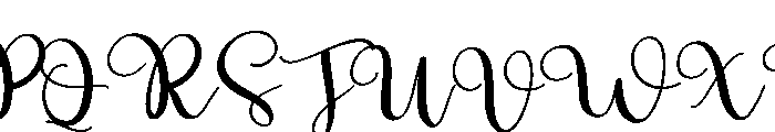 Hockey Font UPPERCASE