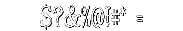 Hoedown Shadow Font OTHER CHARS