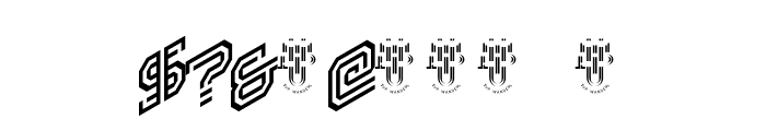 Hokjesgeestcube Italic Font OTHER CHARS