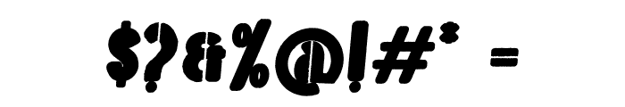 Hold Deck Italic Font OTHER CHARS