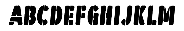 Hold Deck Italic Font UPPERCASE