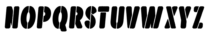 Hold Deck Italic Font UPPERCASE