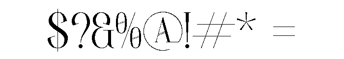 Holdmen Paradise Font OTHER CHARS