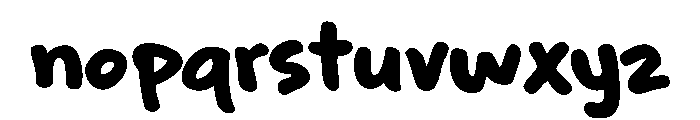 Hole Shot Font LOWERCASE