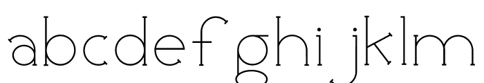 Holea Light Font LOWERCASE