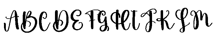 Holiday Birthday Font UPPERCASE